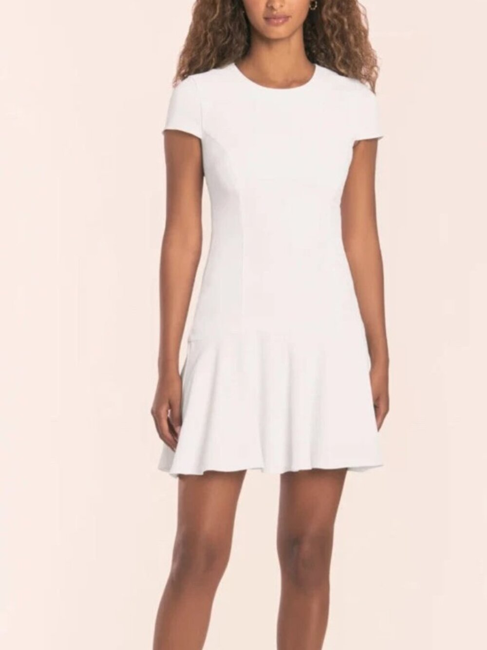 Amanda Uprichard White Drop-Waist dress- Size M NWOT